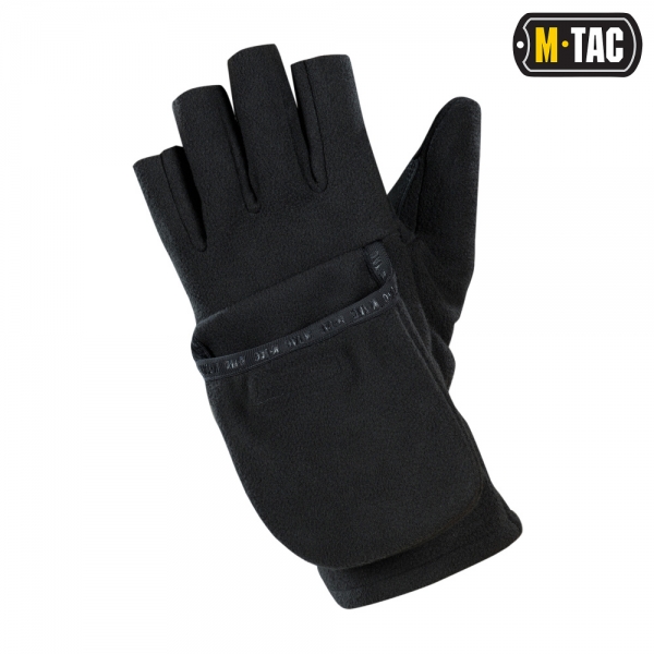 M-TAC ПЕРЧАТКИ БЕСПАЛЫЕ С КЛАПАНОМ WINDBLOCK 295 BLACK