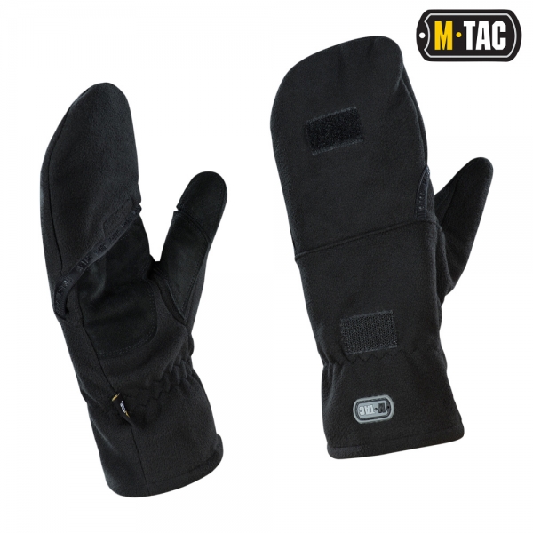 M-TAC ПЕРЧАТКИ БЕСПАЛЫЕ С КЛАПАНОМ WINDBLOCK 295 BLACK