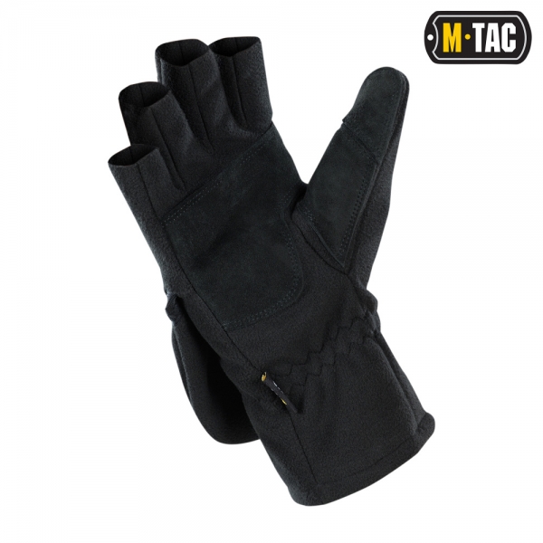 M-TAC ПЕРЧАТКИ БЕСПАЛЫЕ С КЛАПАНОМ WINDBLOCK 295 BLACK