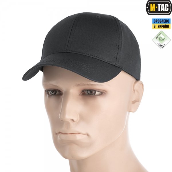 M-TAC БЕЙСБОЛКА ELITE FLEX РІП-СТОП DARK GREY