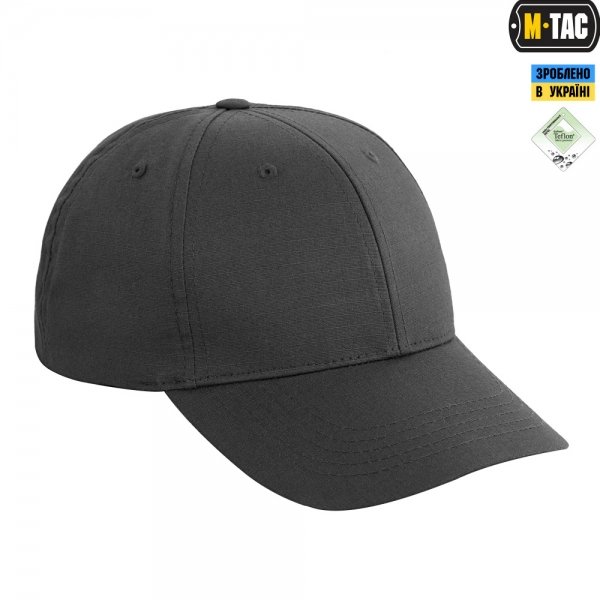 M-TAC БЕЙСБОЛКА ELITE FLEX РІП-СТОП DARK GREY