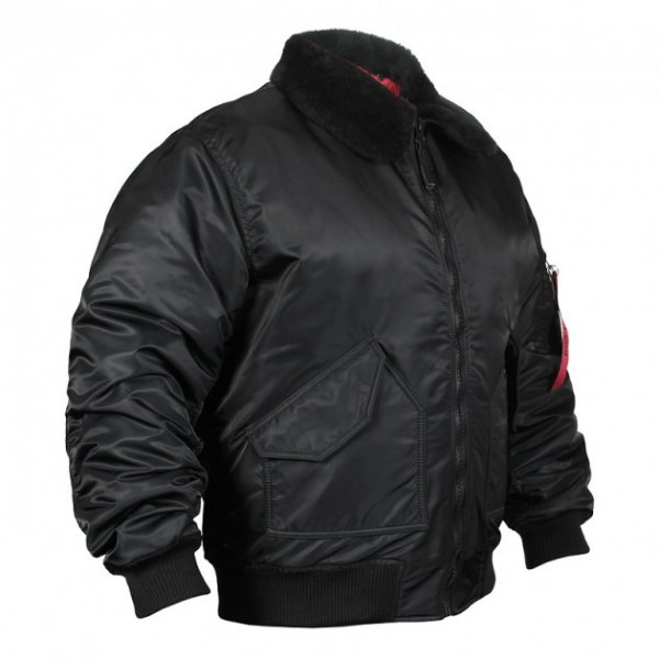 CHAMELEON КУРТКА CWU З ХУТРЯНИМ КОМІРОМ BLACK 0701-04