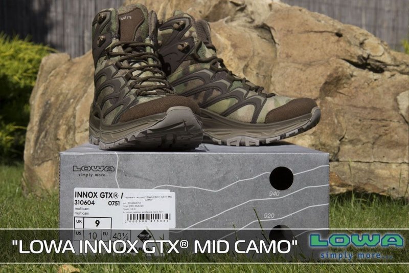 LOWA ЧЕРЕВИКИ INNOX GTX MID CAMO MULTICAM 310604/0751