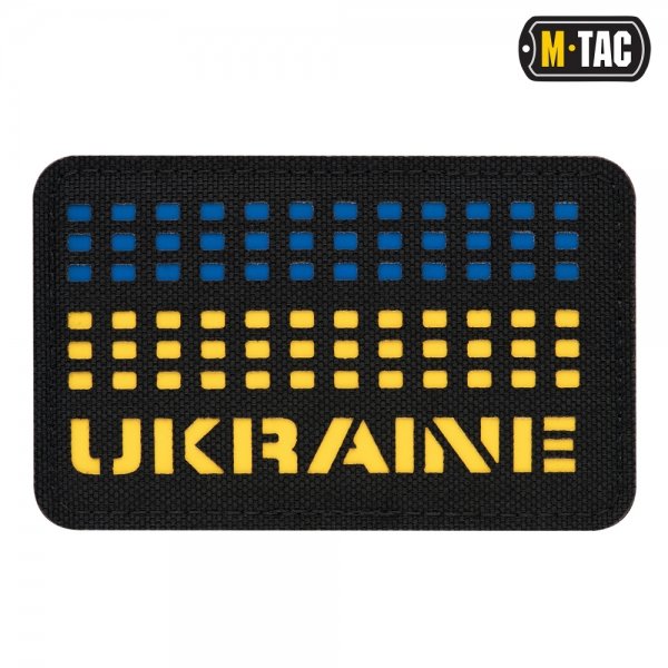 M-TAC НАШИВКА UKRAINE LASER CUT YELLOW/BLUE/BLACK