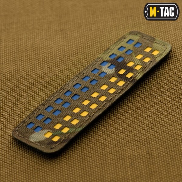 M-TAC НАШИВКА ПРАПОР УКРАЇНИ 25Х80 LASER CUT MULTICAM