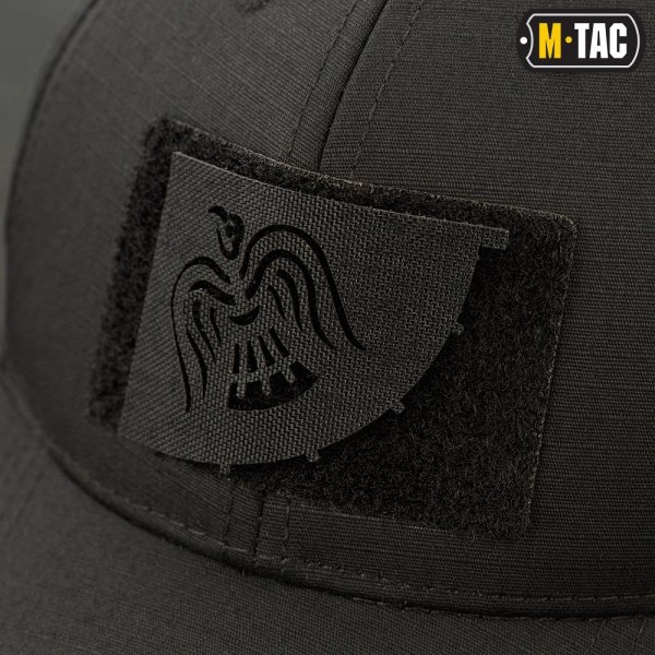 M-TAC НАШИВКА ЗНАМЯ ВОРОНА СКВОЗНАЯ LASER CUT BLACK