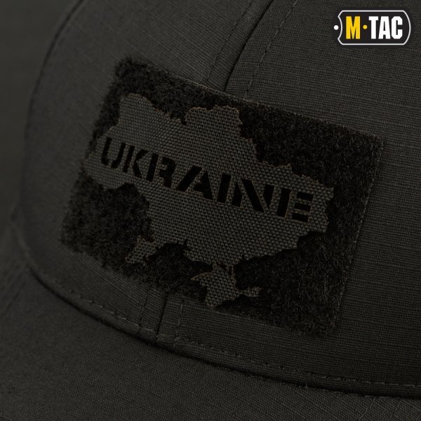 M-TAC НАШИВКА UKRAINE (КОНТУР) СКВОЗНАЯ LASER CUT BLACK