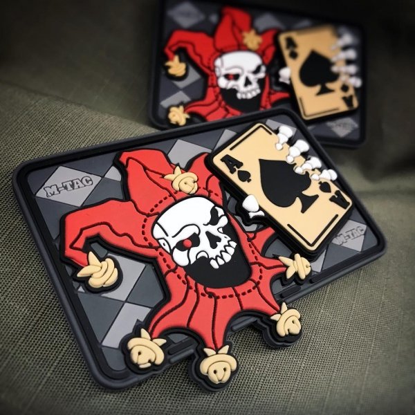 M-TAC НАШИВКА JOKER SKULL 3D PVC