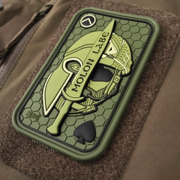 M-TAC НАШИВКА MOLON LABE ACE 3D PVC OLIVE