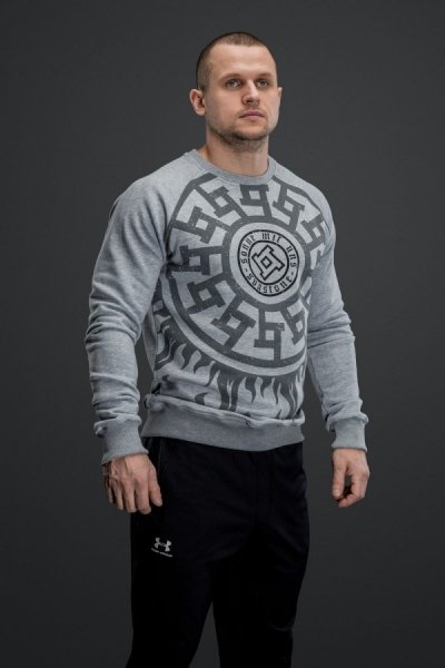 SVASTONE ТОЛСТОВКА БЕЗ КАПЮШОНА SONNE MIT UNS СЕРАЯ