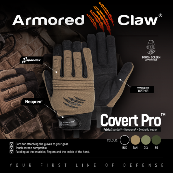 ARMORED CLAW РУКАВИЦІ COVERTPRO OLIVE 11216