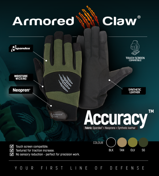 ARMORED CLAW РУКАВИЦІ ACCURACY OLIVE 4007