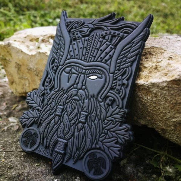 M-TAC НАШИВКА ODIN 3D PVC DARK GREY