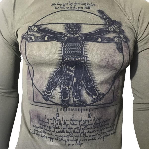 KRAMATAN TACTICAL DESIGN ЛОНГСЛІВ DA VINCI – SOLDIER COOLMAX OLIVE