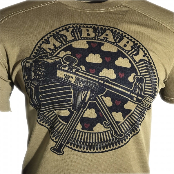 KRAMATAN TACTICAL DESIGN ФУТБОЛКА MY BABY COOLMAX COYOTE