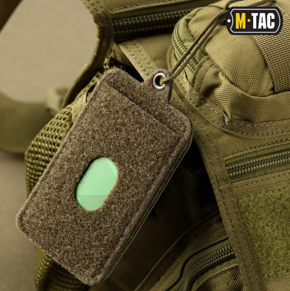 M-TAC ПАНЕЛЬ ДЛЯ НАШИВОК ПІДВІСНА З КИШЕНЕЮ ДЛЯ ID-КАРТИ OLIVE