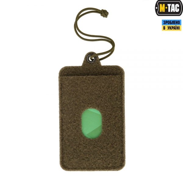 M-TAC ПАНЕЛЬ ДЛЯ НАШИВОК ПІДВІСНА З КИШЕНЕЮ ДЛЯ ID-КАРТИ OLIVE