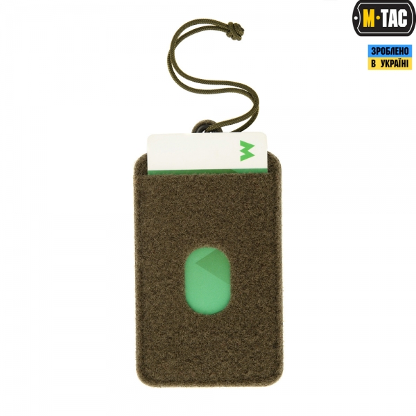 M-TAC ПАНЕЛЬ ДЛЯ НАШИВОК ПІДВІСНА З КИШЕНЕЮ ДЛЯ ID-КАРТИ OLIVE