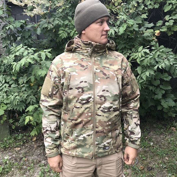 M-TAC КУРТКА SOFT SHELL З ПІДСТІБКОЮ DARK NAVY BLUE