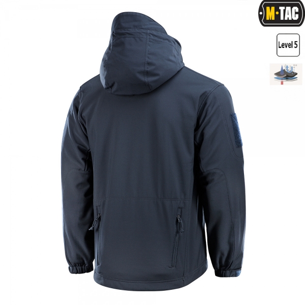M-TAC КУРТКА SOFT SHELL З ПІДСТІБКОЮ DARK NAVY BLUE