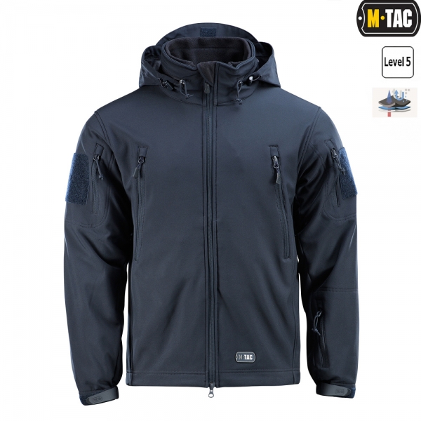M-TAC КУРТКА SOFT SHELL З ПІДСТІБКОЮ DARK NAVY BLUE