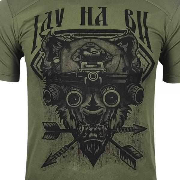 KRAMATAN TACTICAL DESIGN ФУТБОЛКА ІДУ НА ВИ COOLMAX OLIVE