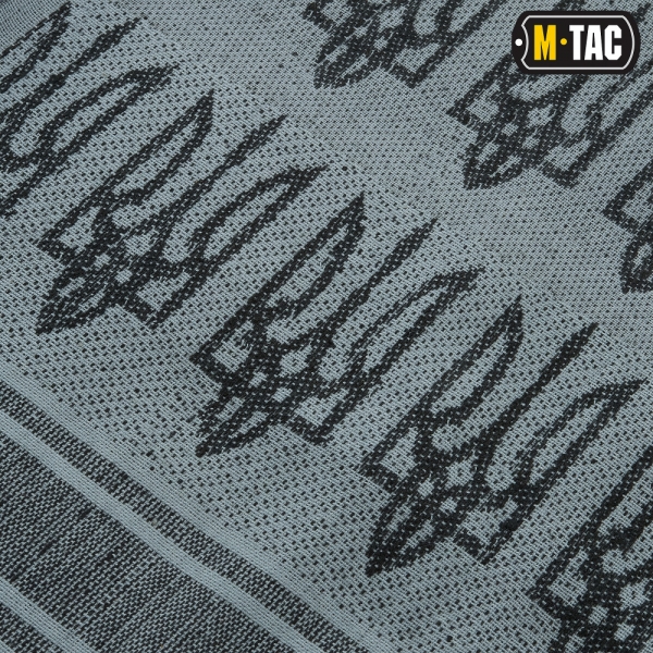 M-TAC ШАРФ ШЕМАГ С ТРИЗУБОМ GREY/BLACK