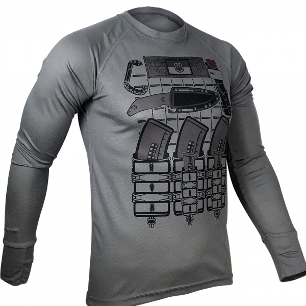 KRAMATAN TACTICAL DESIGN ЛОНГСЛИВ БРОНИК COOLMAX GREY