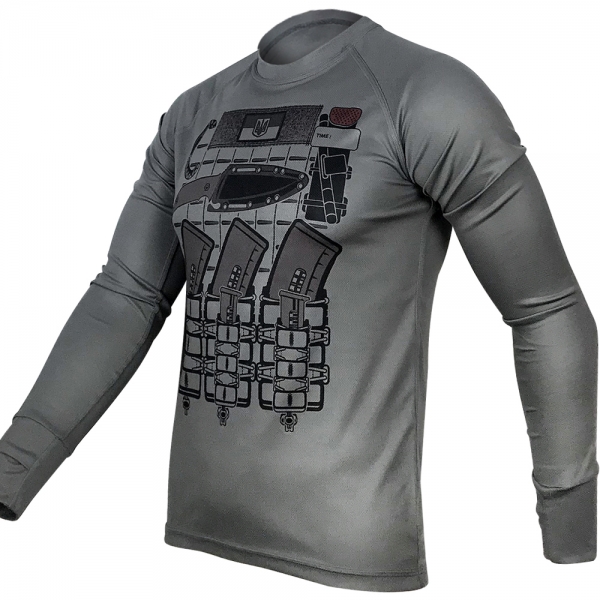 KRAMATAN TACTICAL DESIGN ЛОНГСЛИВ БРОНИК COOLMAX GREY