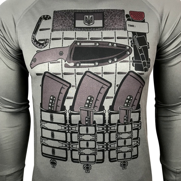 KRAMATAN TACTICAL DESIGN ЛОНГСЛИВ БРОНИК COOLMAX GREY
