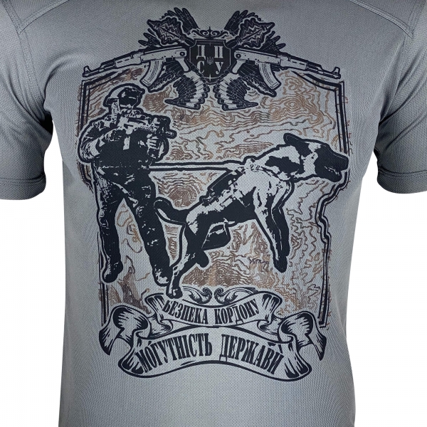 KRAMATAN TACTICAL DESIGN ФУТБОЛКА ДПСУ COOLMAX GREY