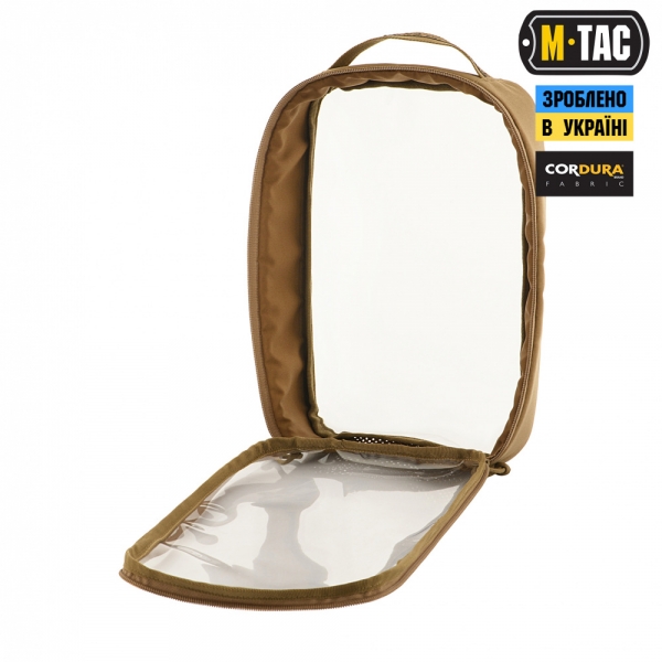 M-TAC ОРГАНАЙЗЕР УТИЛИТАРНЫЙ ПРОЗРАЧНЫЙ ELITE LARGE (30Х19 СМ) COYOTE
