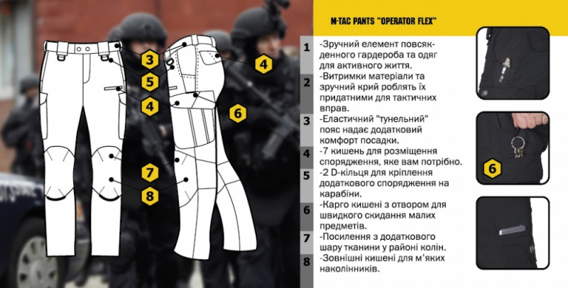 M-TAC ШТАНИ OPERATOR FLEX ARMY OLIVЕ 20060062