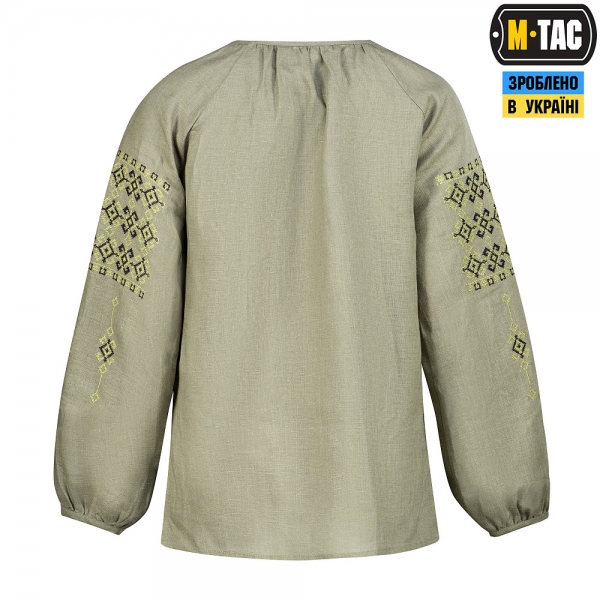 M-TAC ВИШИВАНКА ЖІНОЧА 100% ЛЬОН ОЛИВА